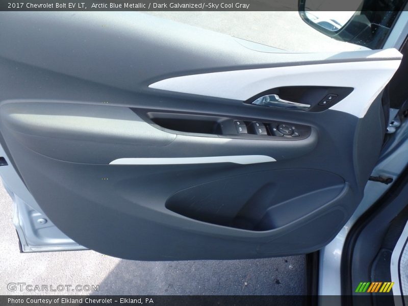 Arctic Blue Metallic / Dark Galvanized/­Sky Cool Gray 2017 Chevrolet Bolt EV LT