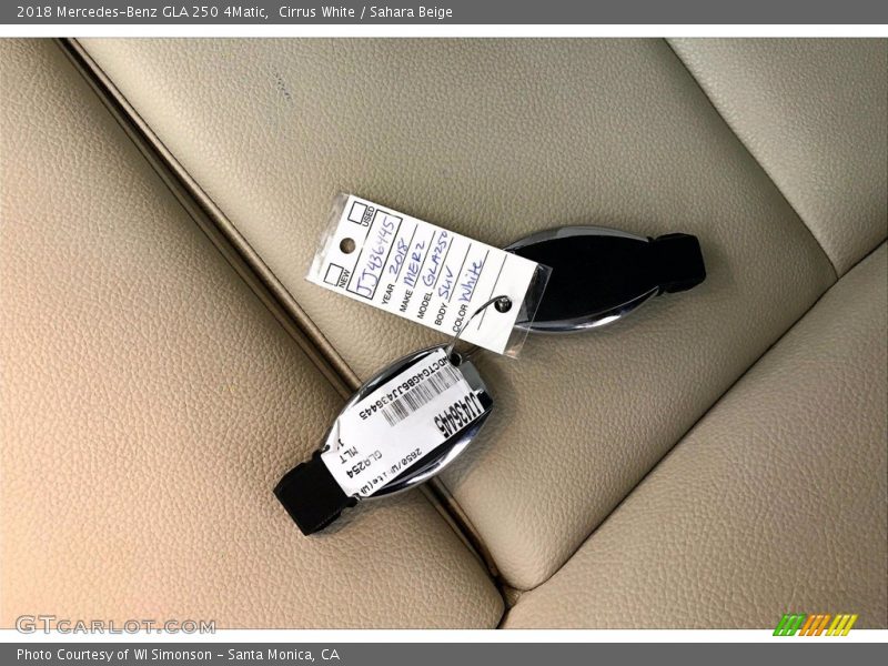 Cirrus White / Sahara Beige 2018 Mercedes-Benz GLA 250 4Matic