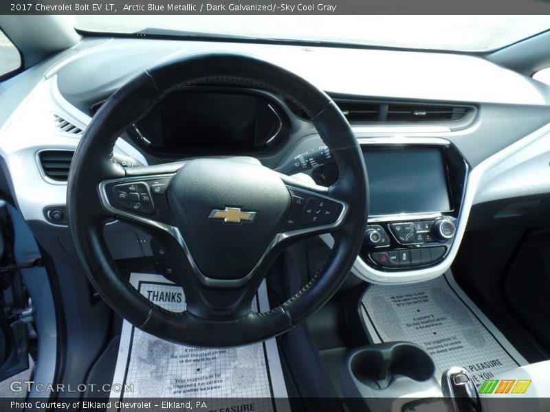 Arctic Blue Metallic / Dark Galvanized/­Sky Cool Gray 2017 Chevrolet Bolt EV LT