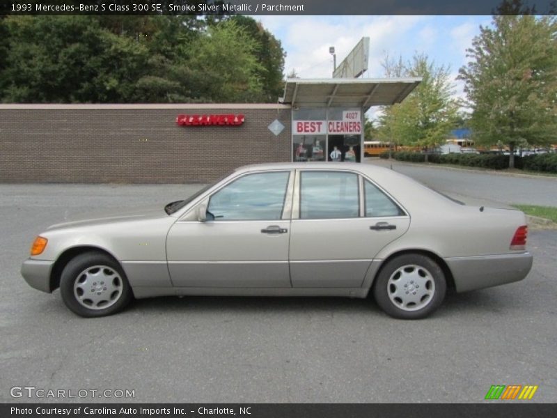 Smoke Silver Metallic / Parchment 1993 Mercedes-Benz S Class 300 SE