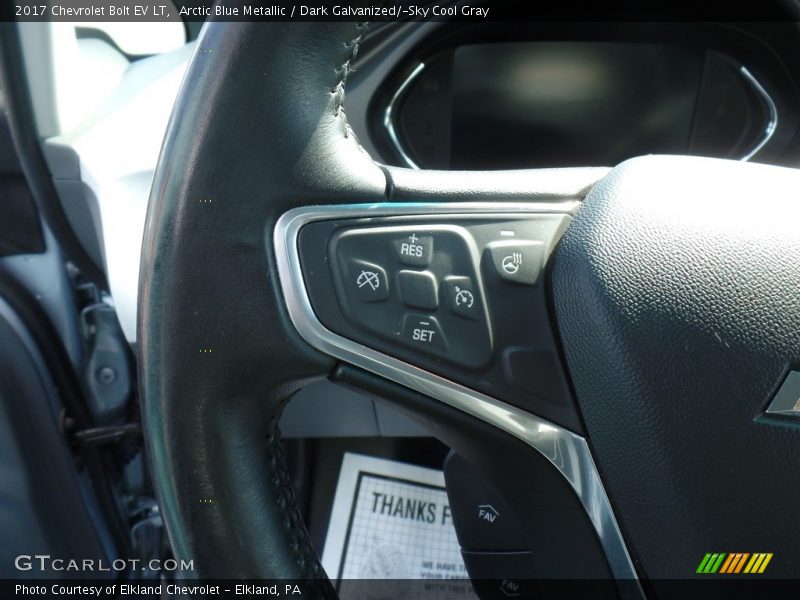 Arctic Blue Metallic / Dark Galvanized/­Sky Cool Gray 2017 Chevrolet Bolt EV LT