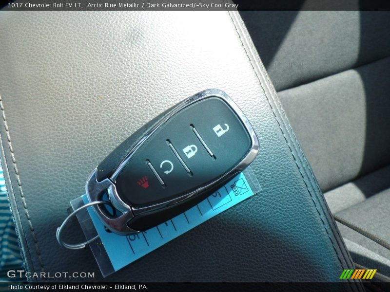 Arctic Blue Metallic / Dark Galvanized/­Sky Cool Gray 2017 Chevrolet Bolt EV LT