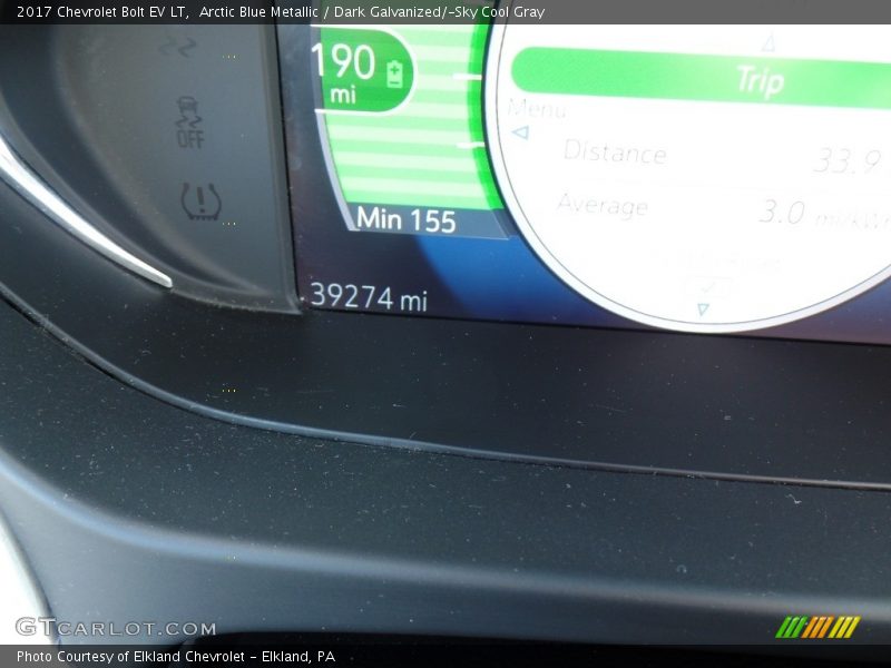 Arctic Blue Metallic / Dark Galvanized/­Sky Cool Gray 2017 Chevrolet Bolt EV LT