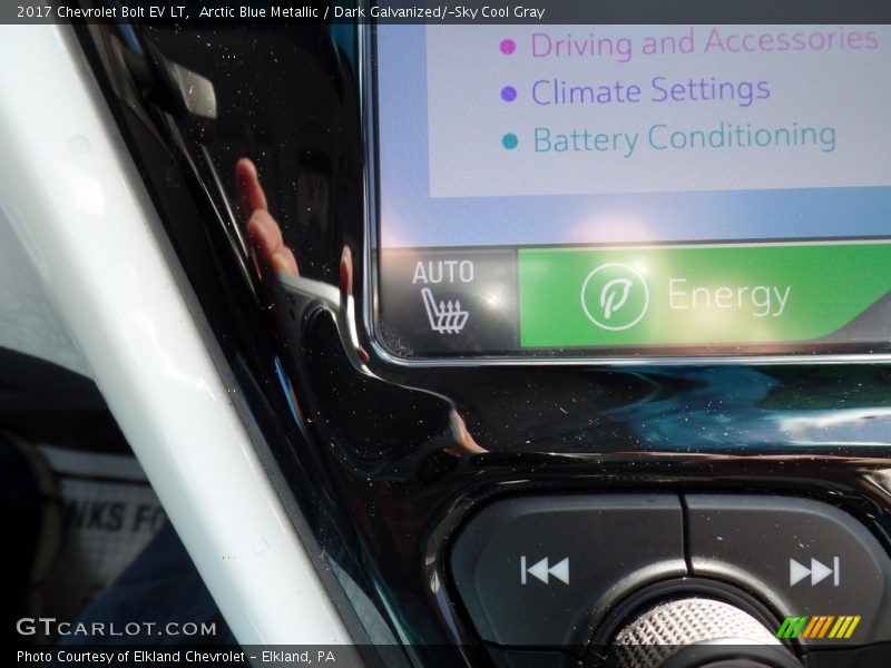 Arctic Blue Metallic / Dark Galvanized/­Sky Cool Gray 2017 Chevrolet Bolt EV LT