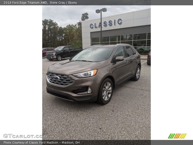 Stone Gray / Ebony 2019 Ford Edge Titanium AWD