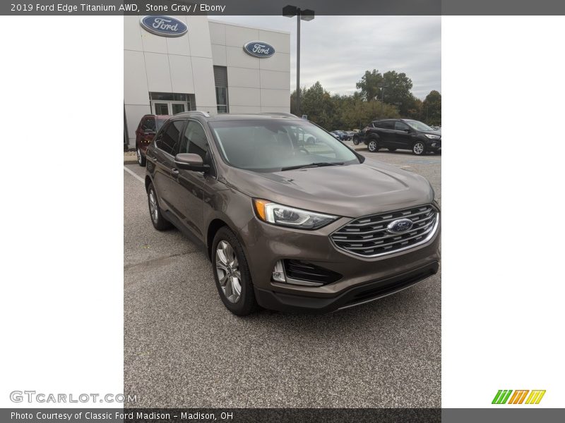 Stone Gray / Ebony 2019 Ford Edge Titanium AWD