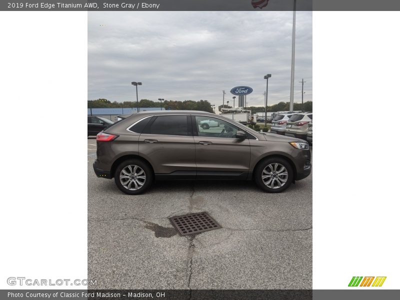 Stone Gray / Ebony 2019 Ford Edge Titanium AWD