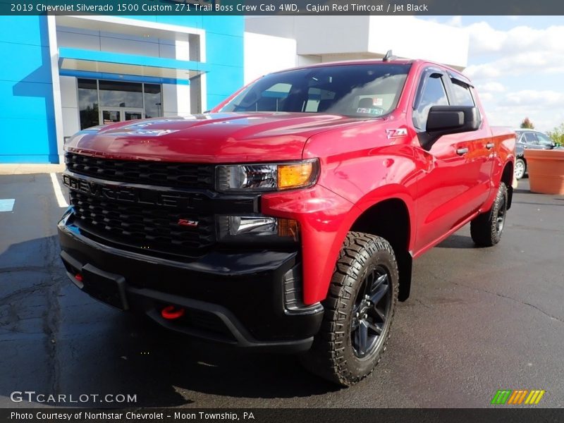 Cajun Red Tintcoat / Jet Black 2019 Chevrolet Silverado 1500 Custom Z71 Trail Boss Crew Cab 4WD