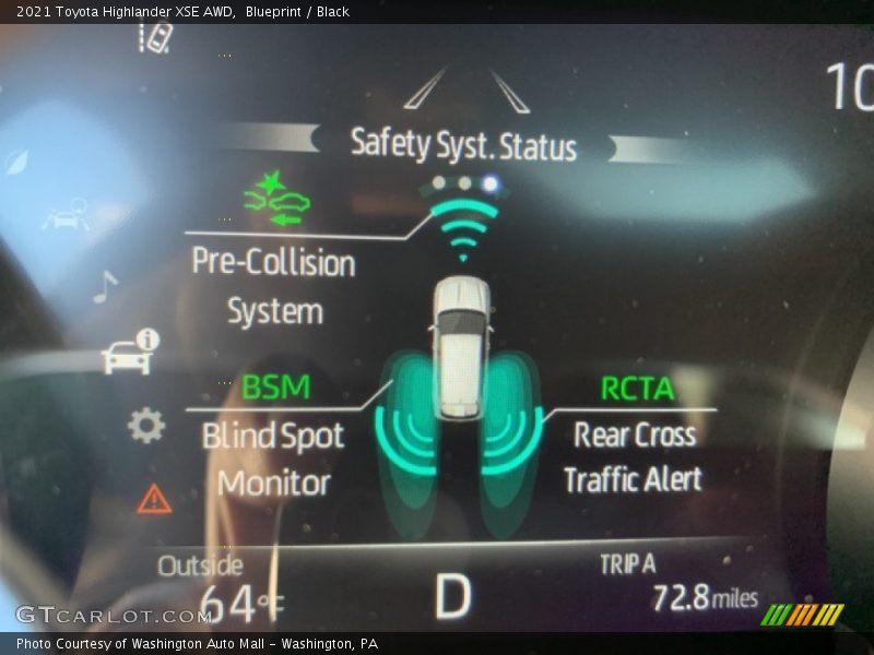 Blueprint / Black 2021 Toyota Highlander XSE AWD