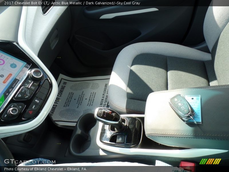 Arctic Blue Metallic / Dark Galvanized/­Sky Cool Gray 2017 Chevrolet Bolt EV LT