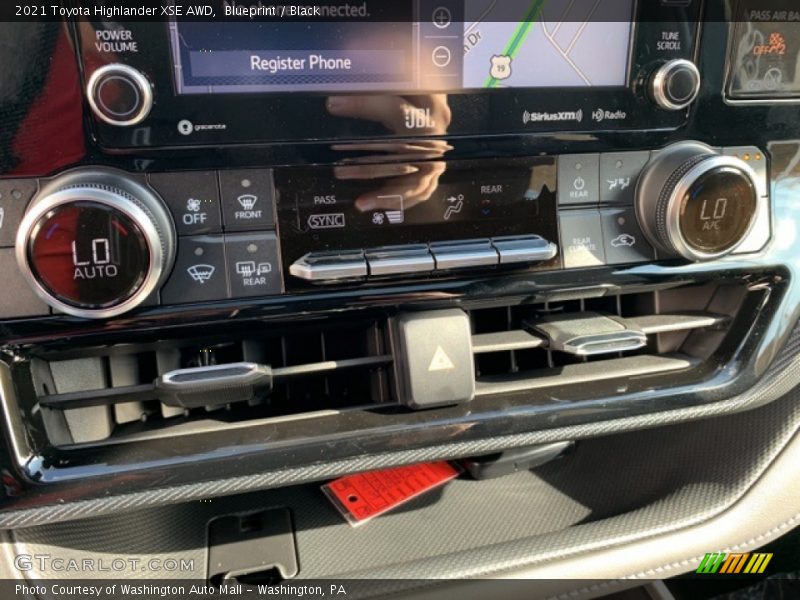 Blueprint / Black 2021 Toyota Highlander XSE AWD