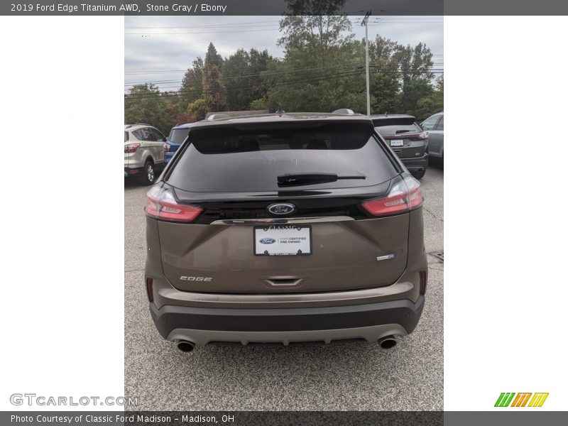 Stone Gray / Ebony 2019 Ford Edge Titanium AWD