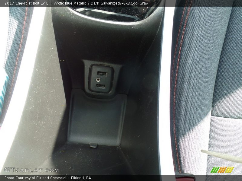 Arctic Blue Metallic / Dark Galvanized/­Sky Cool Gray 2017 Chevrolet Bolt EV LT