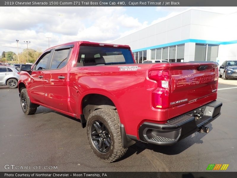 Cajun Red Tintcoat / Jet Black 2019 Chevrolet Silverado 1500 Custom Z71 Trail Boss Crew Cab 4WD