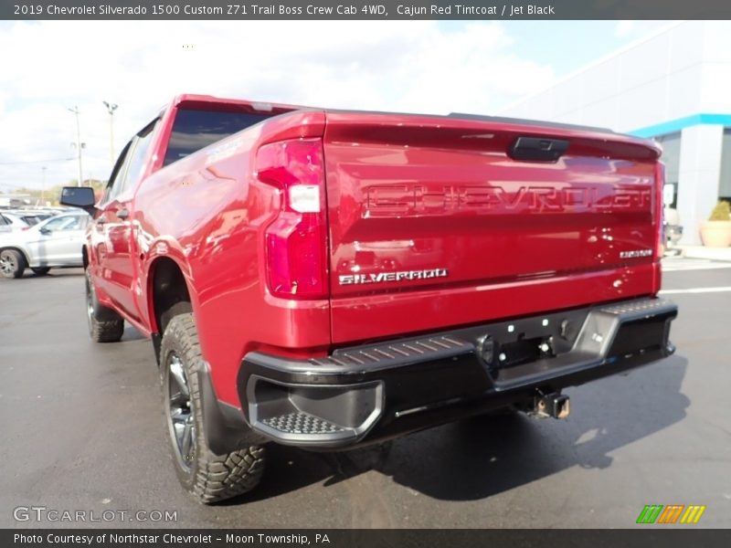 Cajun Red Tintcoat / Jet Black 2019 Chevrolet Silverado 1500 Custom Z71 Trail Boss Crew Cab 4WD