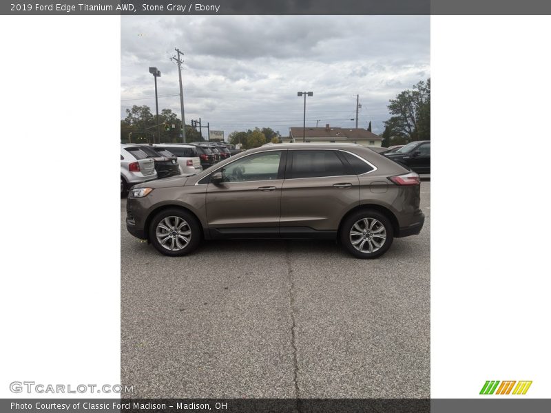 Stone Gray / Ebony 2019 Ford Edge Titanium AWD