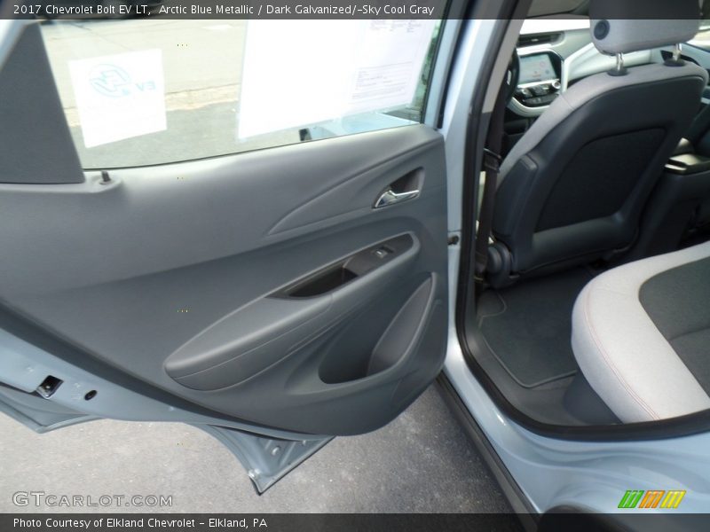 Arctic Blue Metallic / Dark Galvanized/­Sky Cool Gray 2017 Chevrolet Bolt EV LT