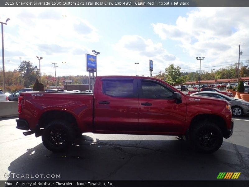 Cajun Red Tintcoat / Jet Black 2019 Chevrolet Silverado 1500 Custom Z71 Trail Boss Crew Cab 4WD