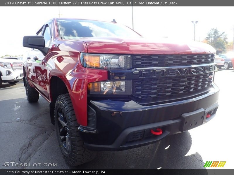 Cajun Red Tintcoat / Jet Black 2019 Chevrolet Silverado 1500 Custom Z71 Trail Boss Crew Cab 4WD