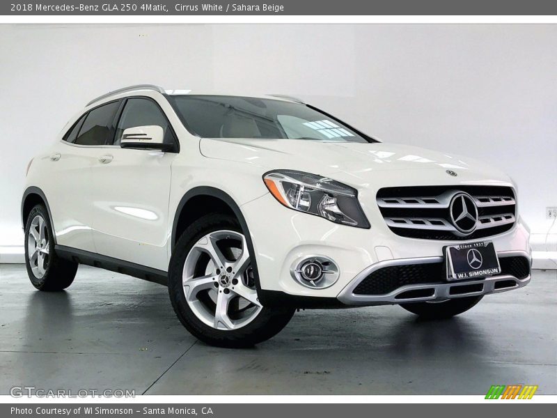 Cirrus White / Sahara Beige 2018 Mercedes-Benz GLA 250 4Matic