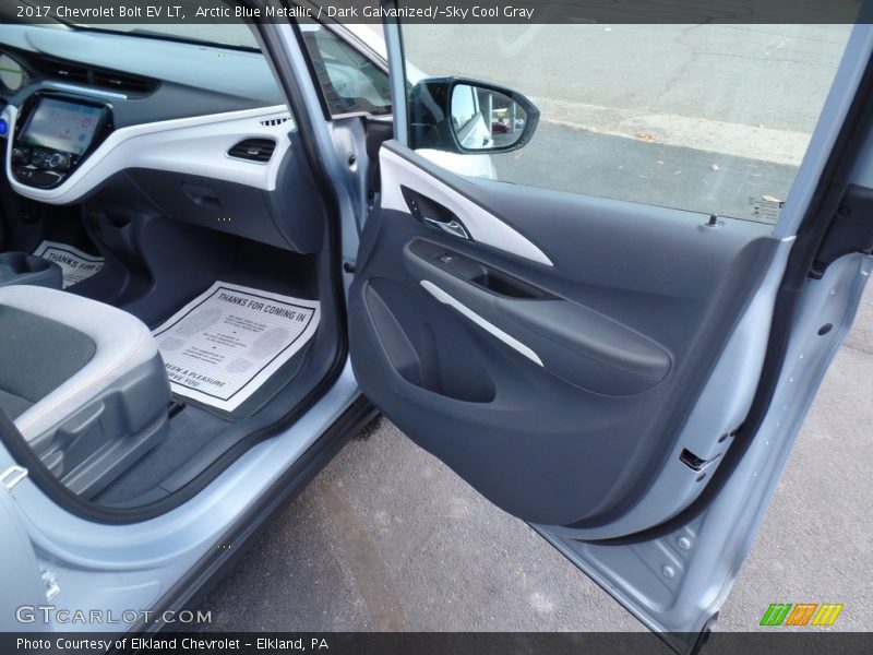 Arctic Blue Metallic / Dark Galvanized/­Sky Cool Gray 2017 Chevrolet Bolt EV LT