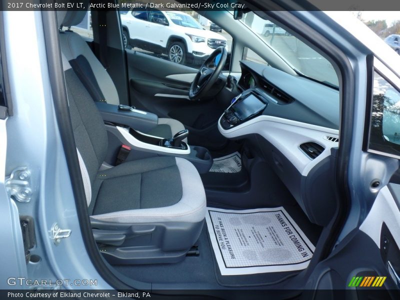 Arctic Blue Metallic / Dark Galvanized/­Sky Cool Gray 2017 Chevrolet Bolt EV LT