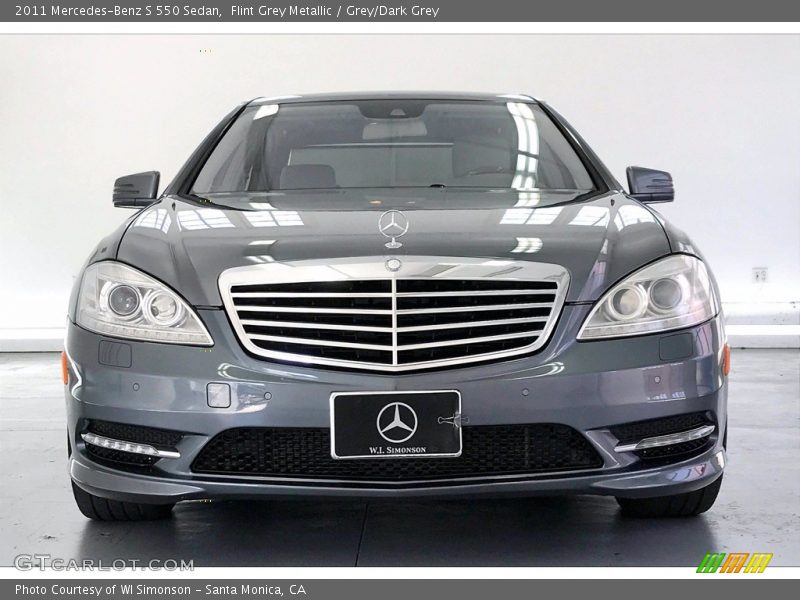 Flint Grey Metallic / Grey/Dark Grey 2011 Mercedes-Benz S 550 Sedan