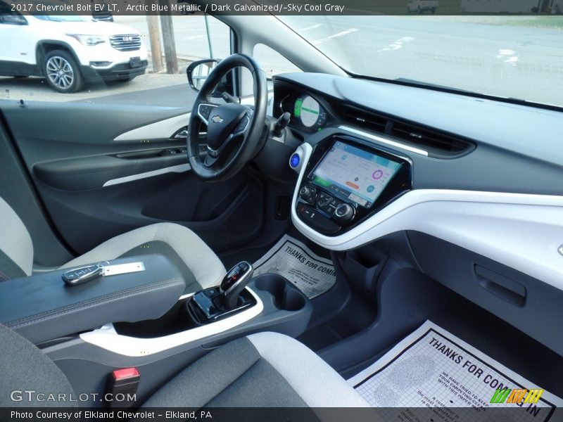 Arctic Blue Metallic / Dark Galvanized/­Sky Cool Gray 2017 Chevrolet Bolt EV LT