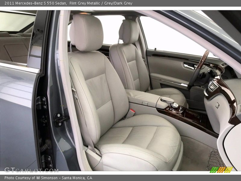 Flint Grey Metallic / Grey/Dark Grey 2011 Mercedes-Benz S 550 Sedan