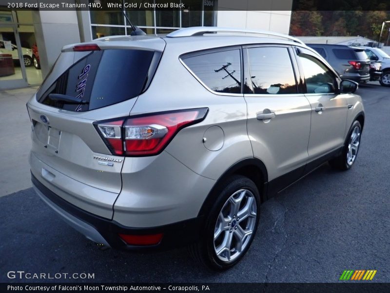 White Gold / Charcoal Black 2018 Ford Escape Titanium 4WD