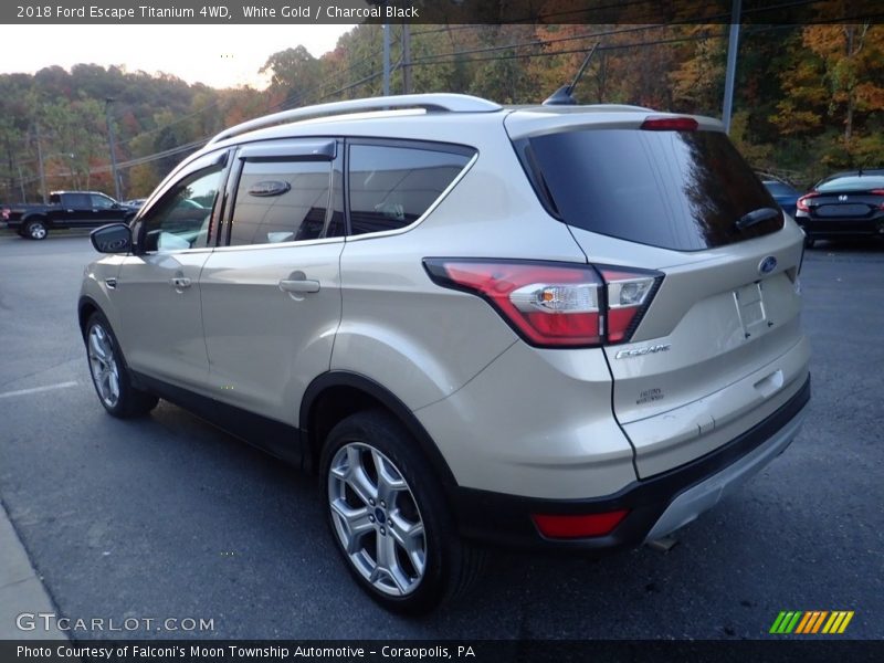 White Gold / Charcoal Black 2018 Ford Escape Titanium 4WD