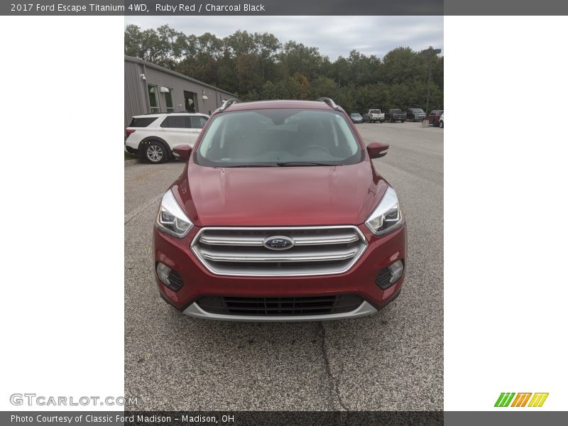 Ruby Red / Charcoal Black 2017 Ford Escape Titanium 4WD