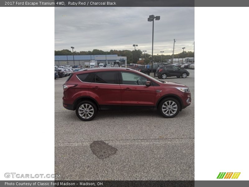 Ruby Red / Charcoal Black 2017 Ford Escape Titanium 4WD