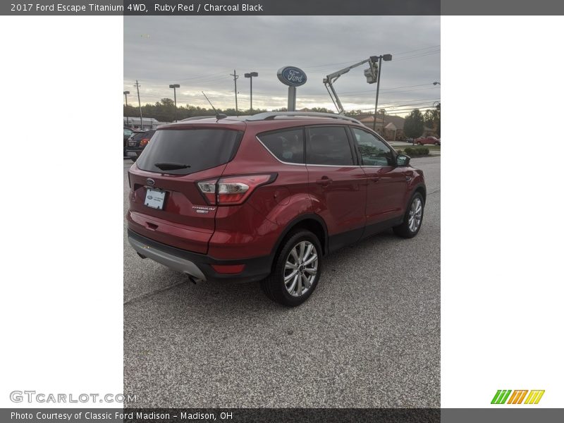Ruby Red / Charcoal Black 2017 Ford Escape Titanium 4WD
