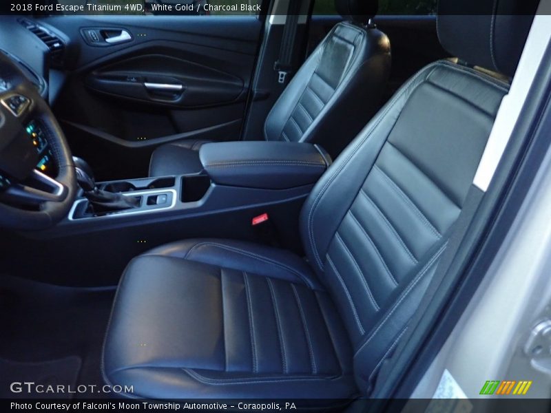 White Gold / Charcoal Black 2018 Ford Escape Titanium 4WD