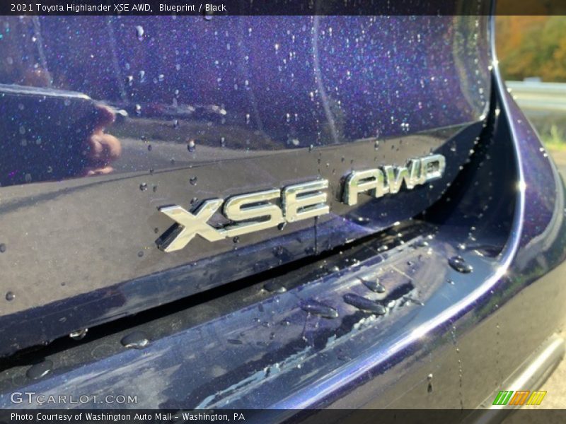 Blueprint / Black 2021 Toyota Highlander XSE AWD