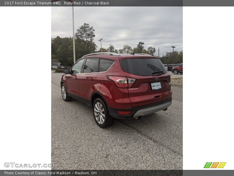 Ruby Red / Charcoal Black 2017 Ford Escape Titanium 4WD