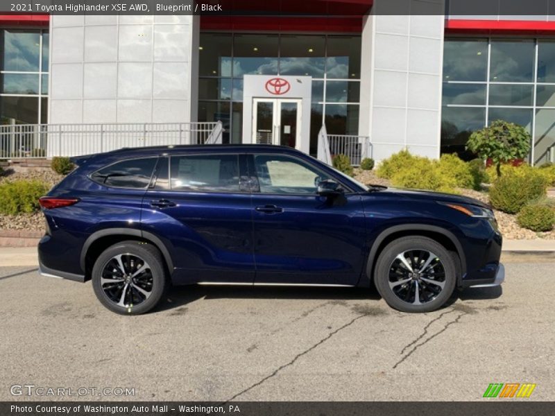 Blueprint / Black 2021 Toyota Highlander XSE AWD
