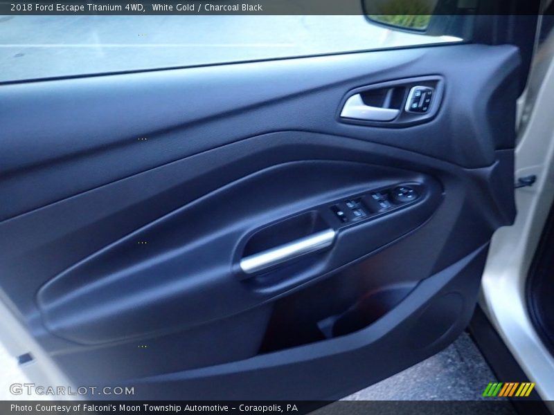 White Gold / Charcoal Black 2018 Ford Escape Titanium 4WD