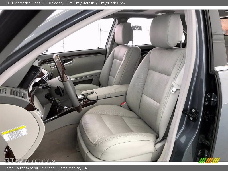 Flint Grey Metallic / Grey/Dark Grey 2011 Mercedes-Benz S 550 Sedan