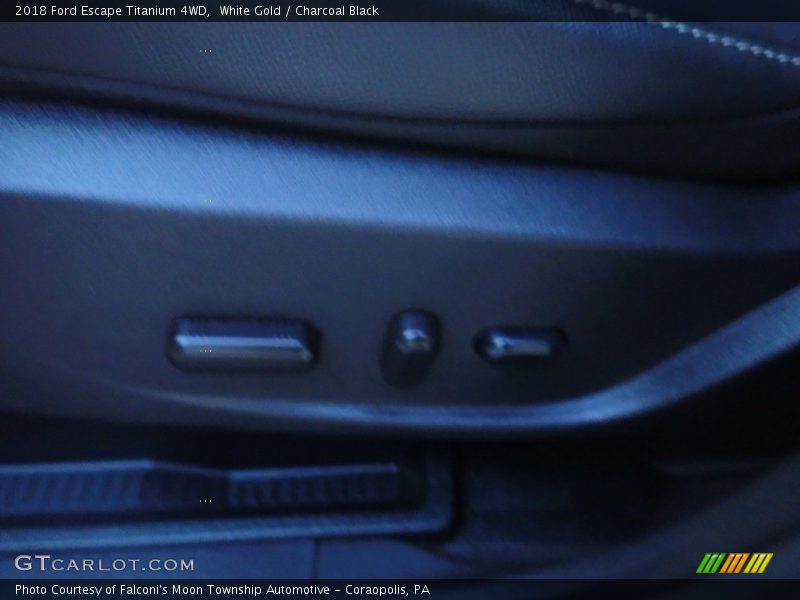 White Gold / Charcoal Black 2018 Ford Escape Titanium 4WD