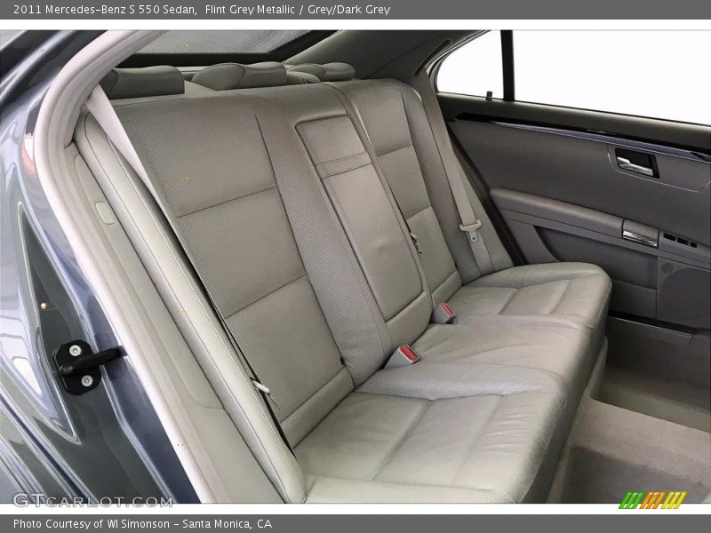 Flint Grey Metallic / Grey/Dark Grey 2011 Mercedes-Benz S 550 Sedan