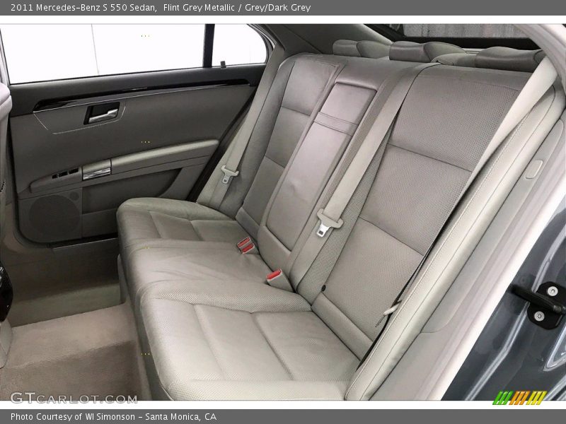 Flint Grey Metallic / Grey/Dark Grey 2011 Mercedes-Benz S 550 Sedan