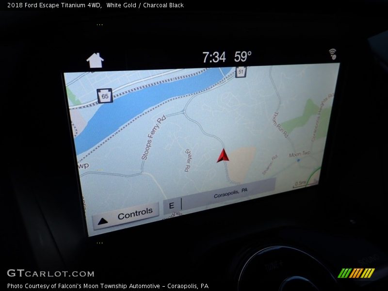White Gold / Charcoal Black 2018 Ford Escape Titanium 4WD
