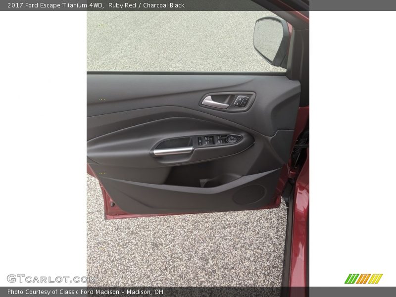 Ruby Red / Charcoal Black 2017 Ford Escape Titanium 4WD