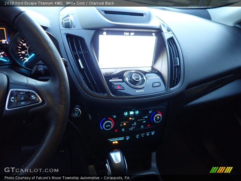 White Gold / Charcoal Black 2018 Ford Escape Titanium 4WD