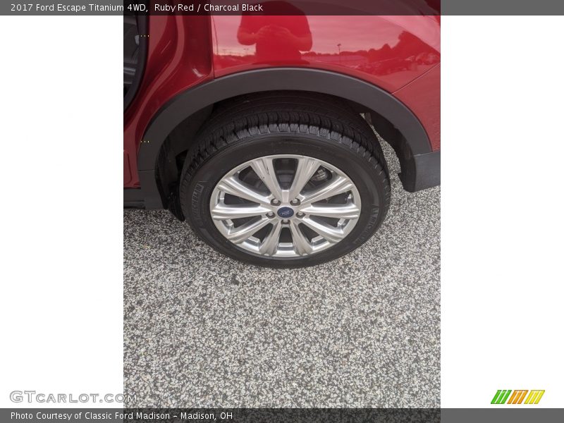 Ruby Red / Charcoal Black 2017 Ford Escape Titanium 4WD