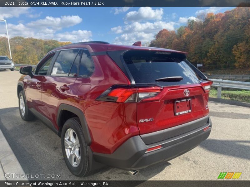 Ruby Flare Pearl / Black 2021 Toyota RAV4 XLE AWD