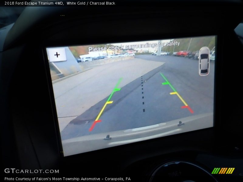White Gold / Charcoal Black 2018 Ford Escape Titanium 4WD