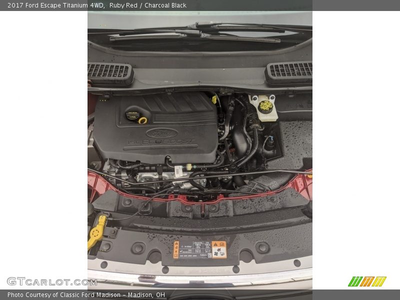Ruby Red / Charcoal Black 2017 Ford Escape Titanium 4WD